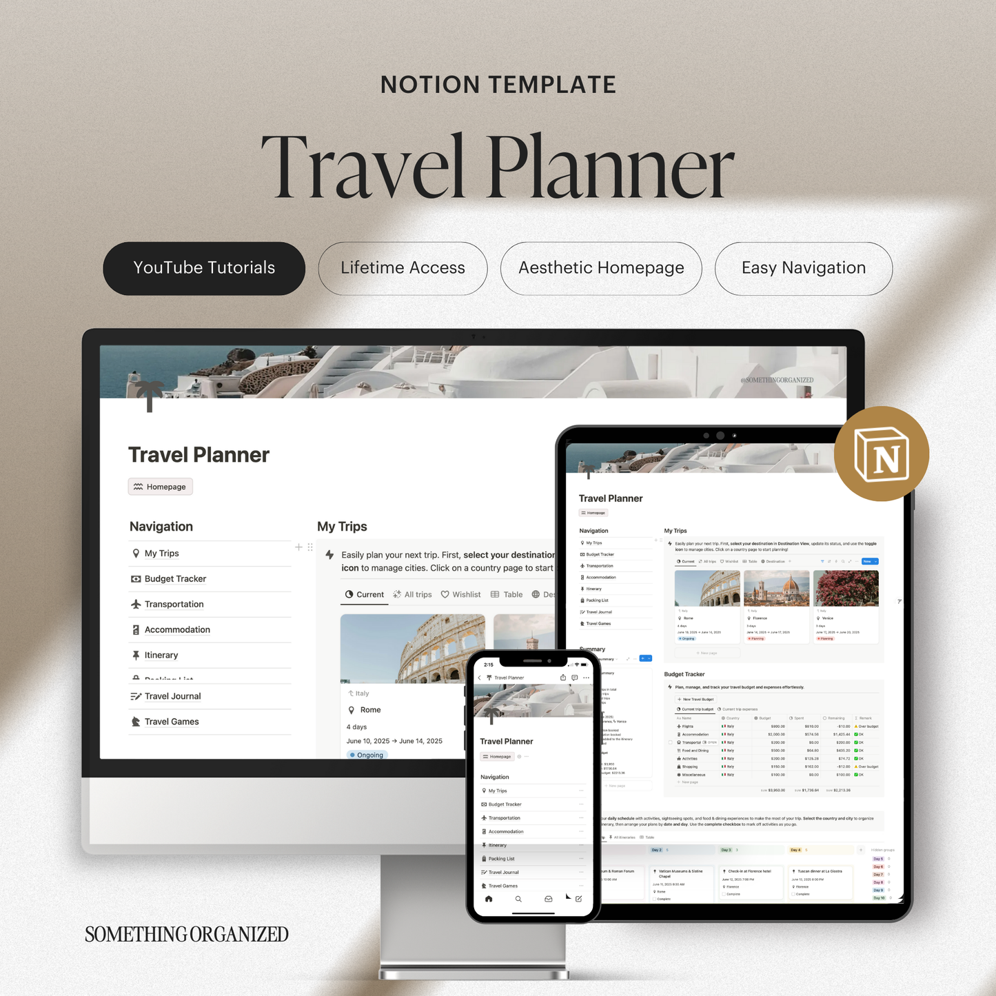 Notion Travel Planner