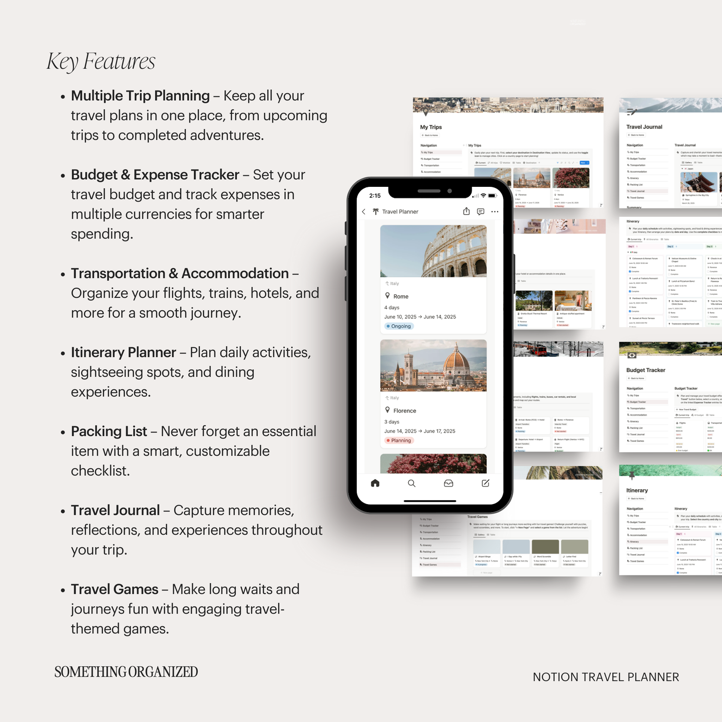 Notion Travel Planner