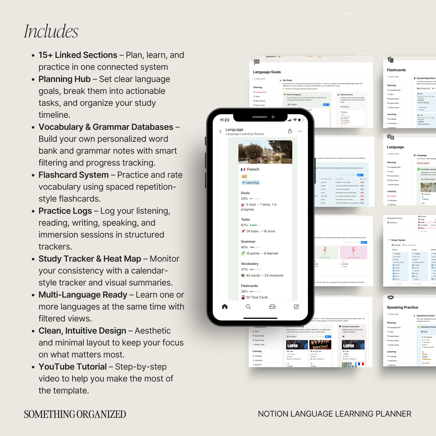 Notion Language Learning Planner