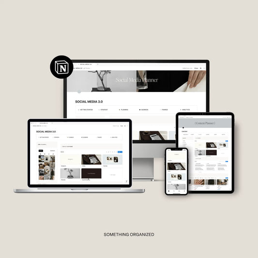 Notion Social Media Planner & Grid Widget