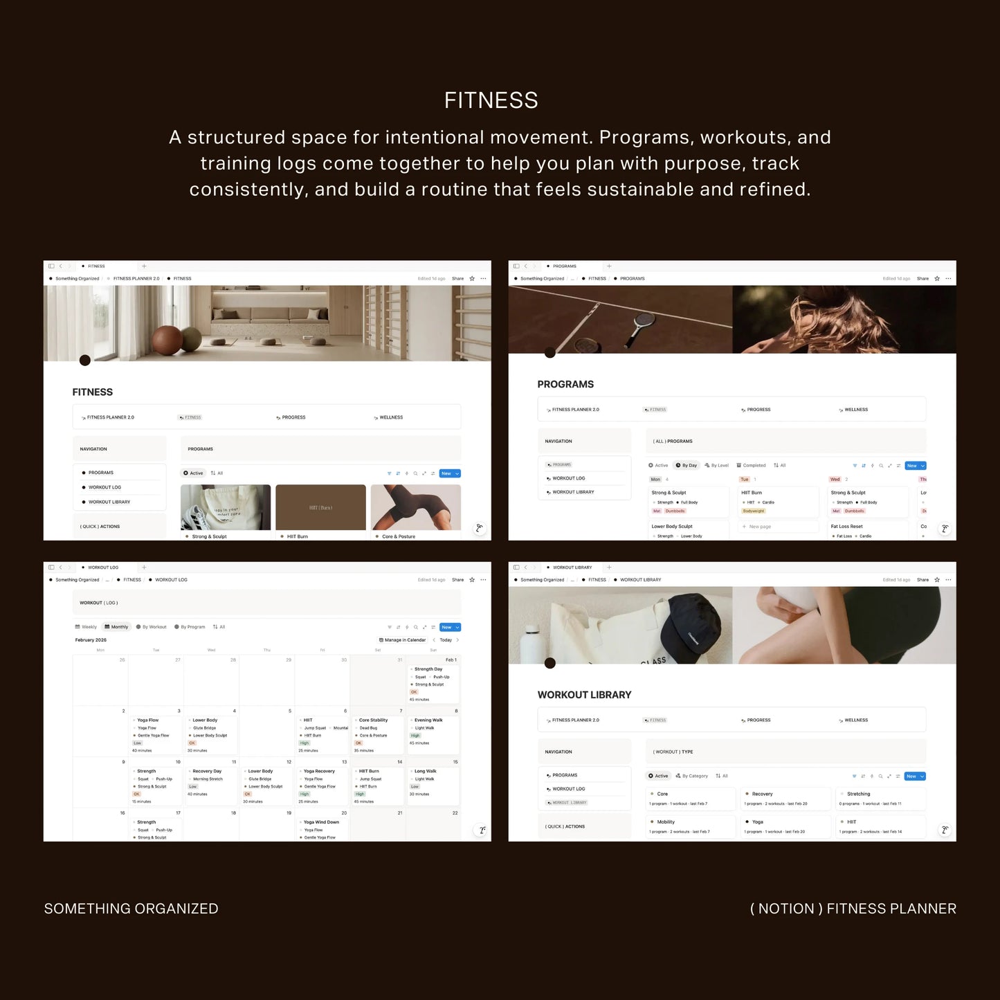 Notion Fitness Planner