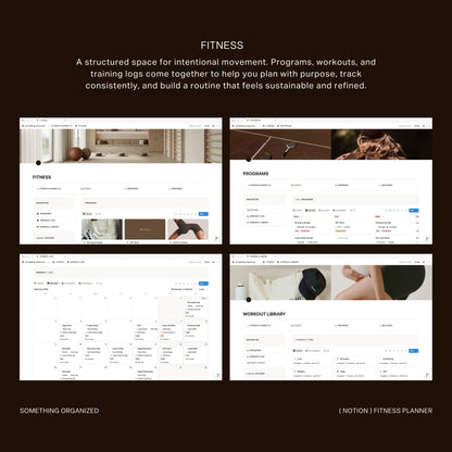 Notion Fitness Planner