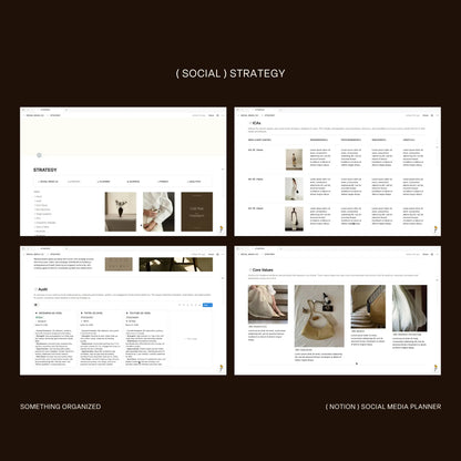Notion Social Media Planner & Grid Widget