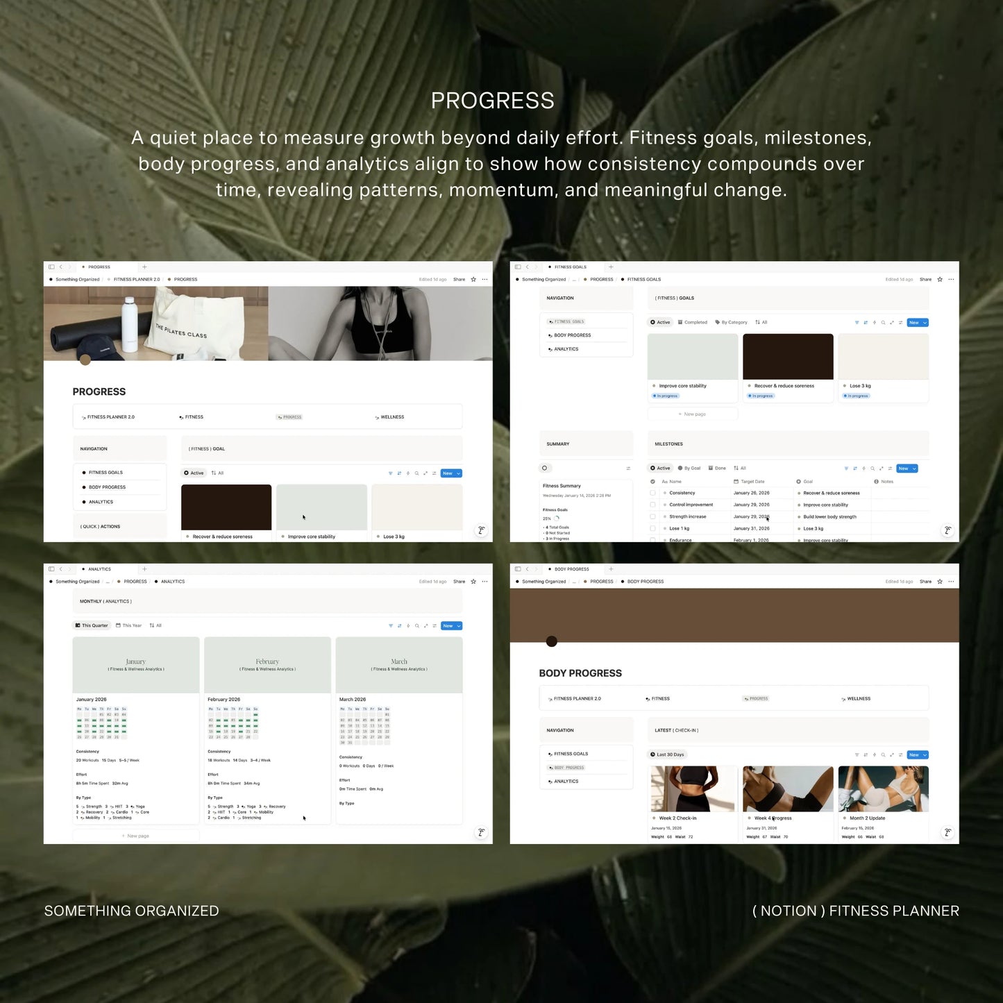 Notion Fitness Planner