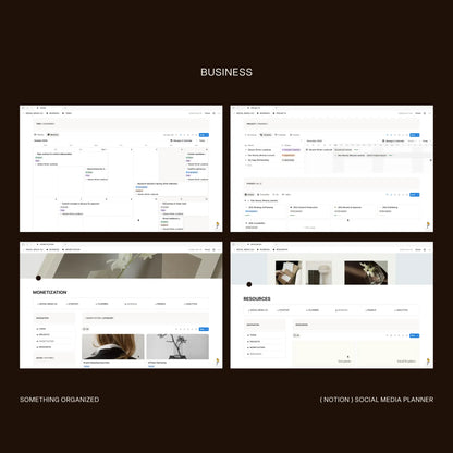 Notion Social Media Planner & Grid Widget