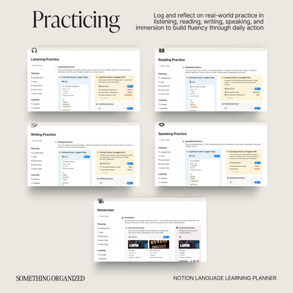 Notion Language Learning Planner
