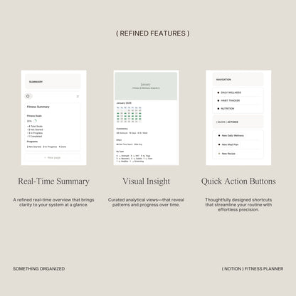 Notion Fitness Planner