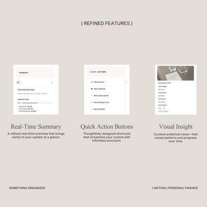 Notion Personal Finance Tracker