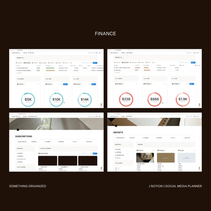 Notion Social Media Planner & Grid Widget