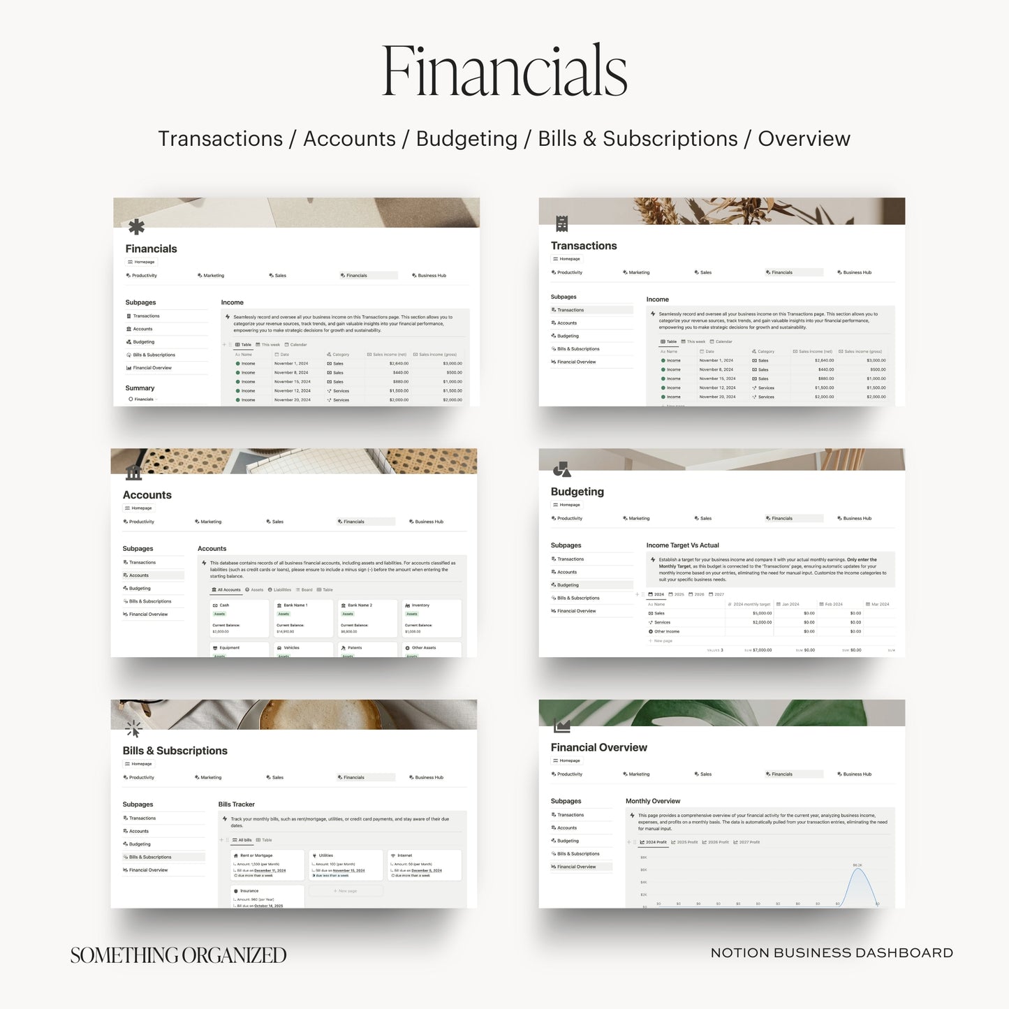 Notion Business Dashboard