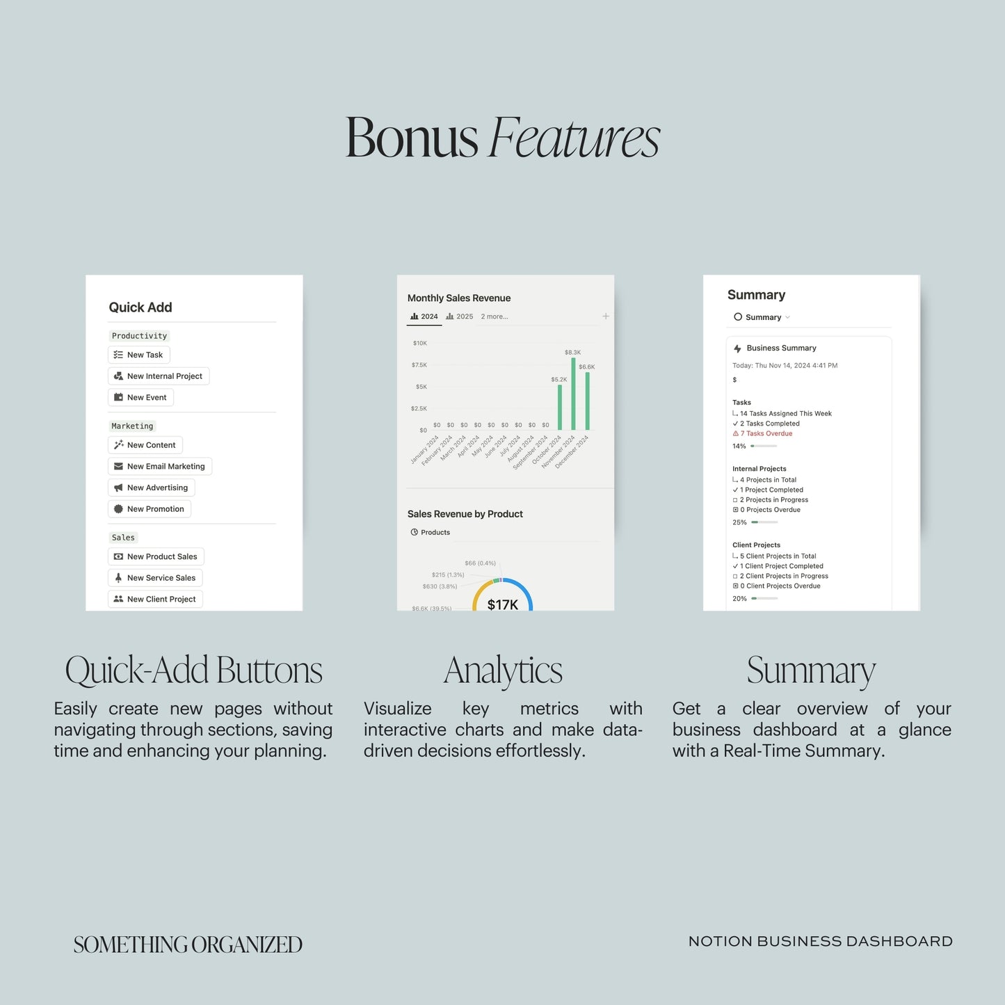 Notion Business Dashboard