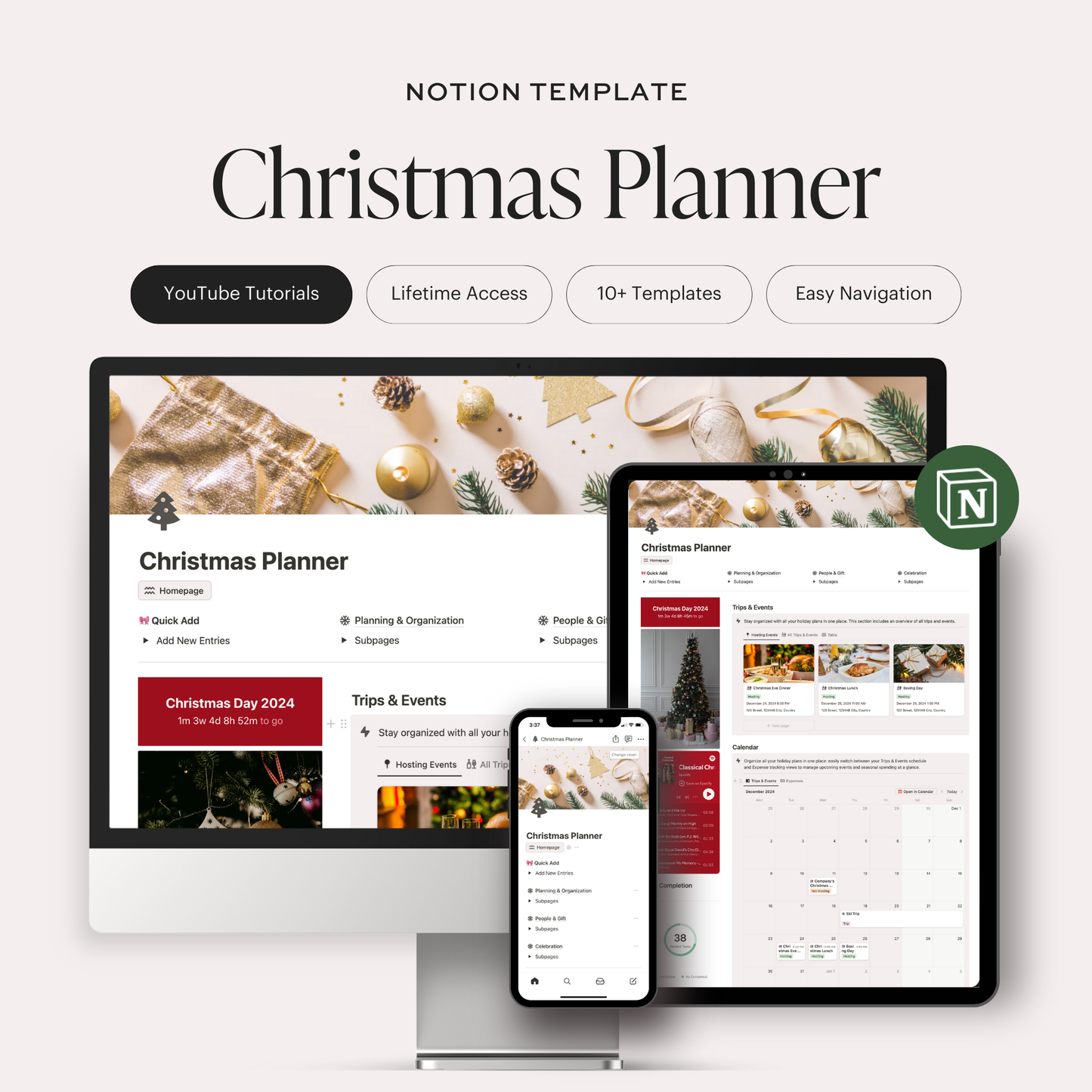 Notion Christmas Planner