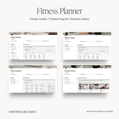 Notion Fitness Planner