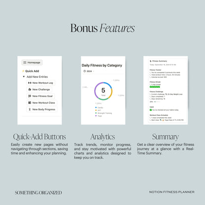 Notion Fitness Planner
