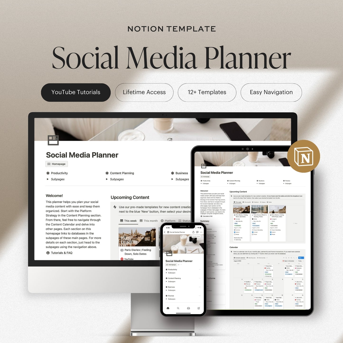 Notion Social Media Planner