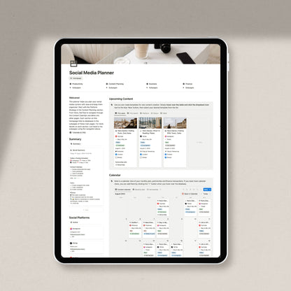 Notion Social Media Planner