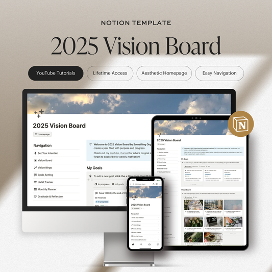 2025 Vision Board Notion Template