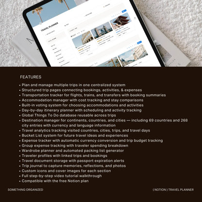 Notion Travel Planner