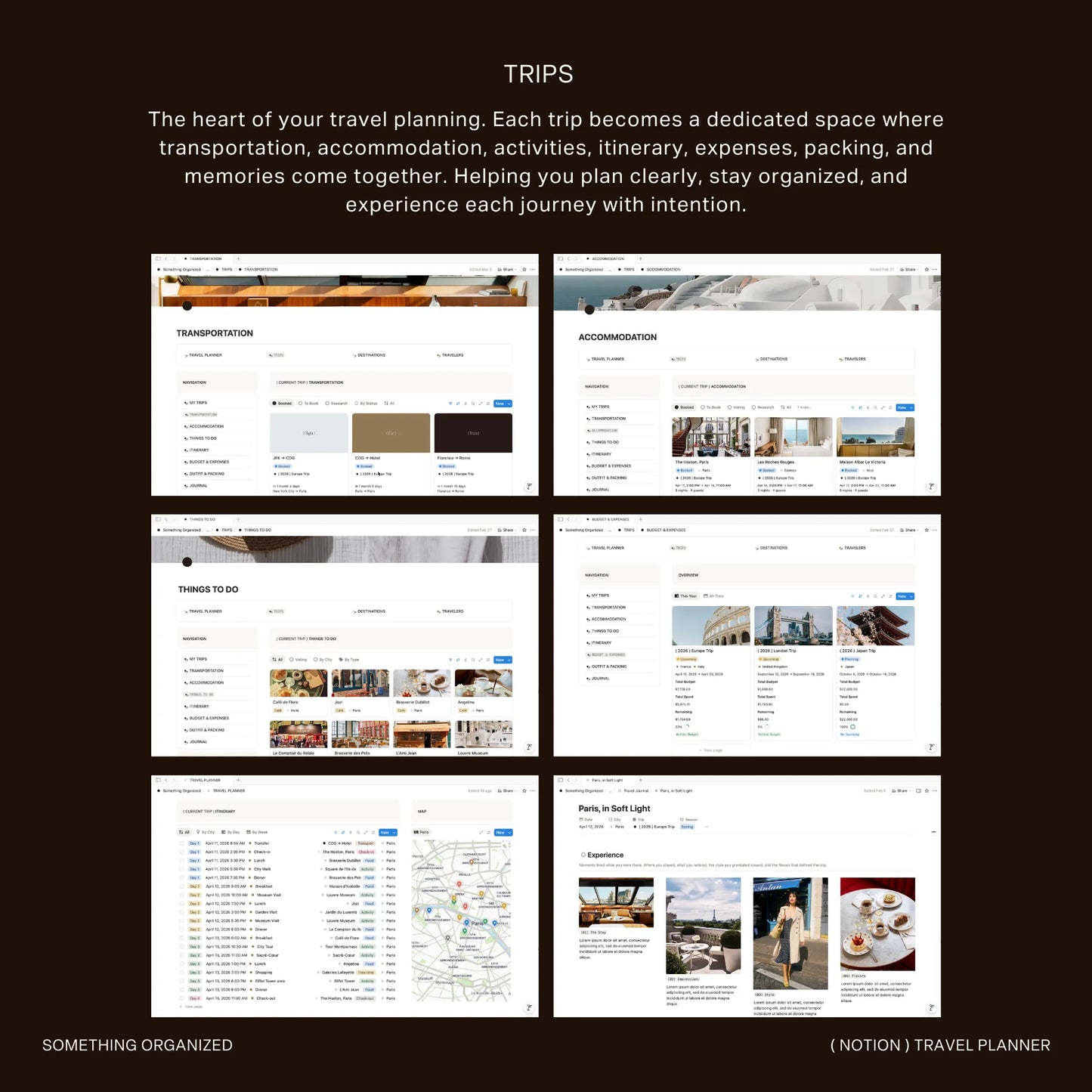Notion Travel Planner
