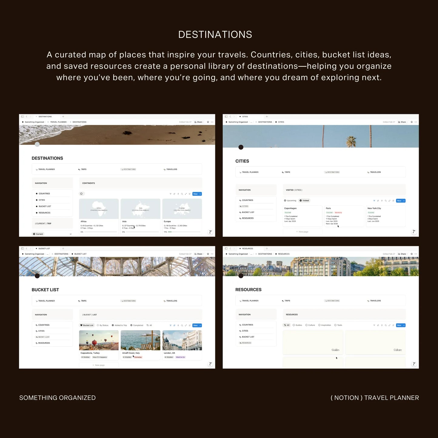 Notion Travel Planner