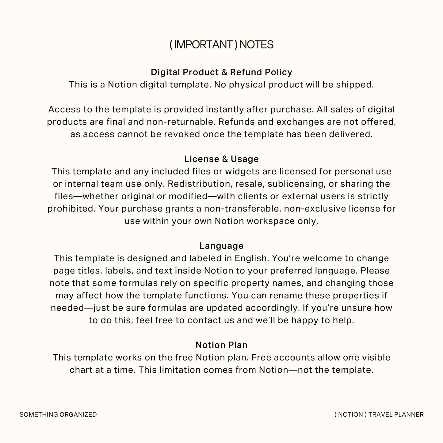 Notion Travel Planner